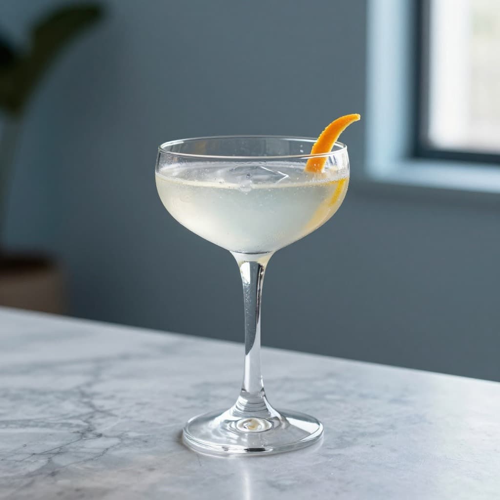 A Corpse Reviver #2 cocktail in a cocktail glass