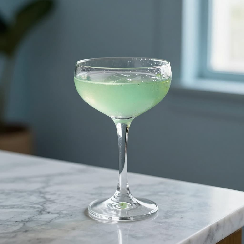 A Last Word cocktail in a cocktail glass