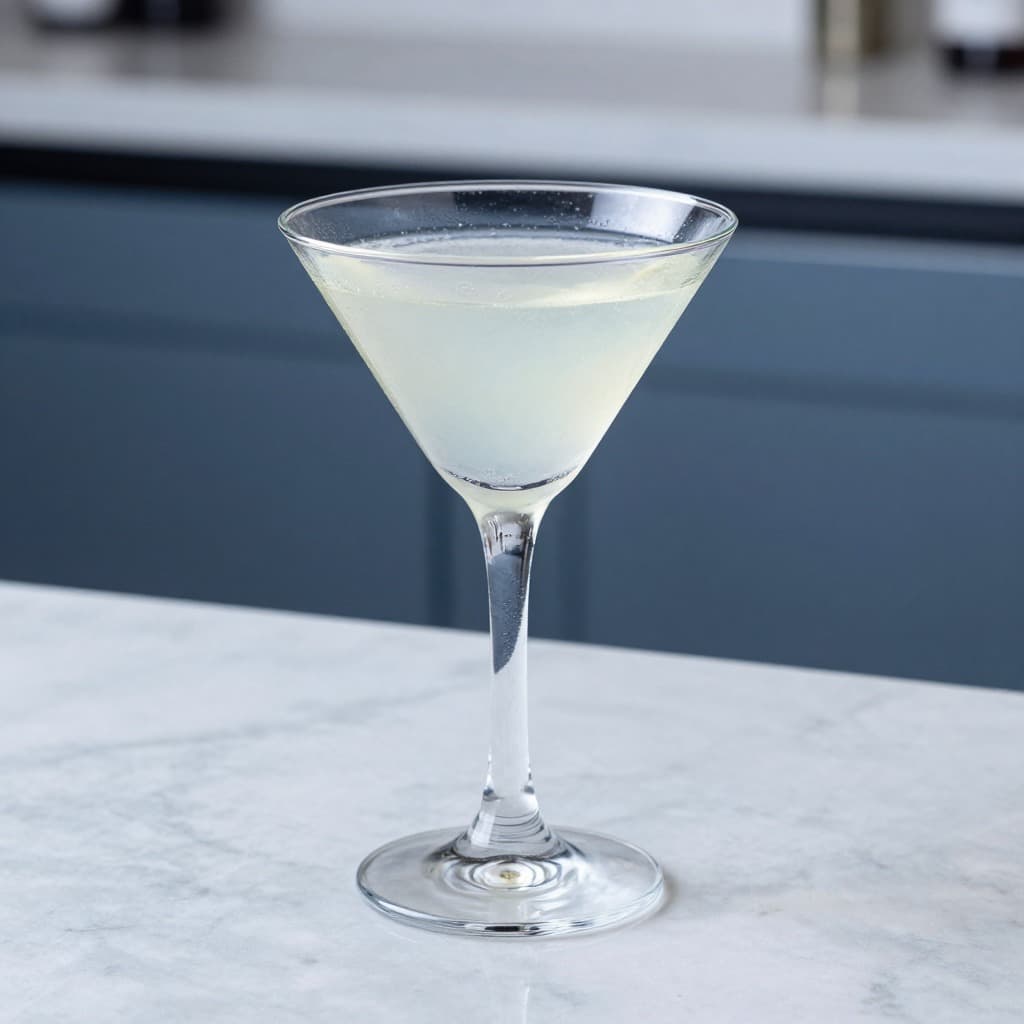 A Lemon Drop Martini cocktail in a martini glass