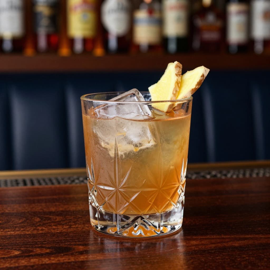 A Penicillin cocktail in an old fashioned glass